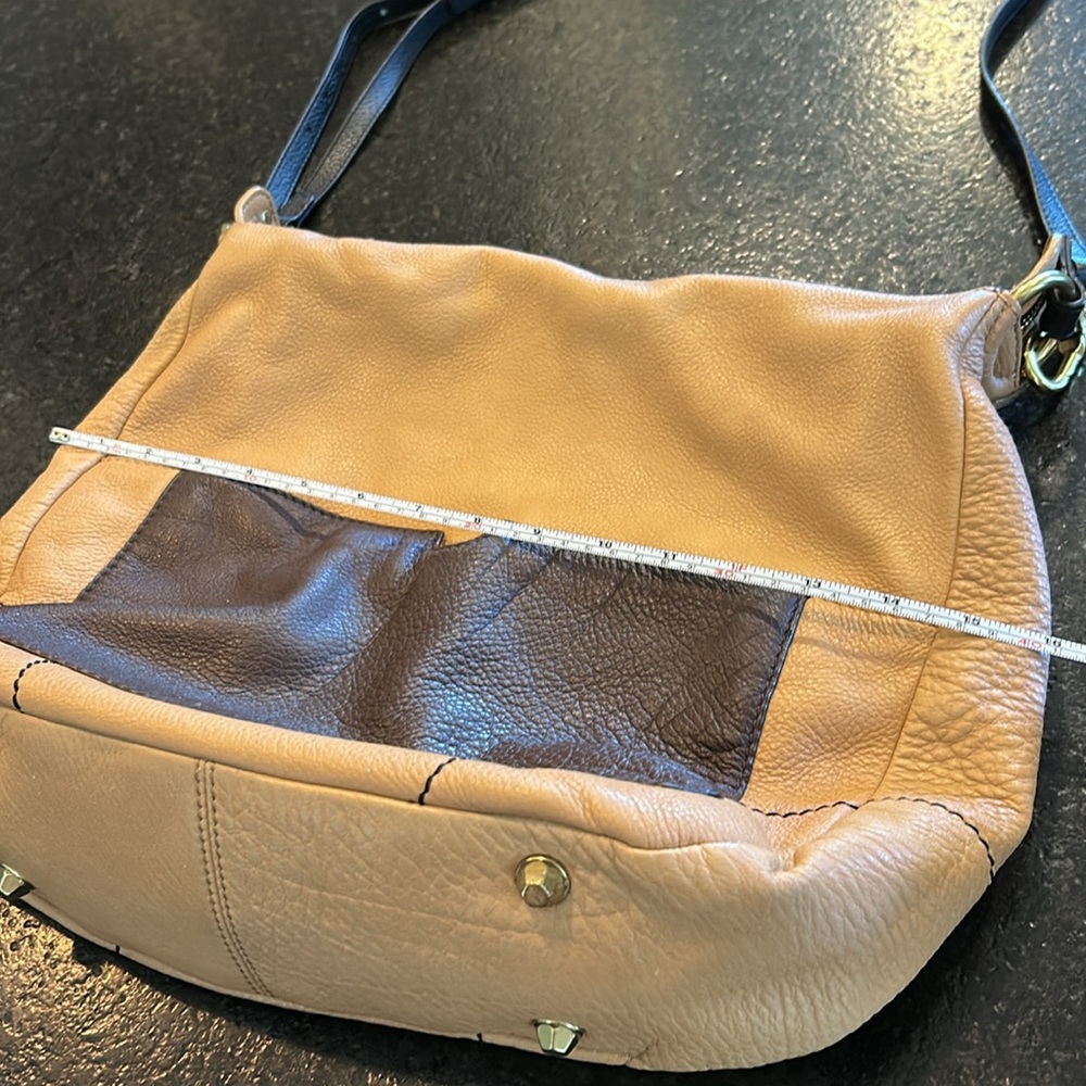 Genuine leather handbag slouchy relaxed OrYany adjustable shoulder strap pockets